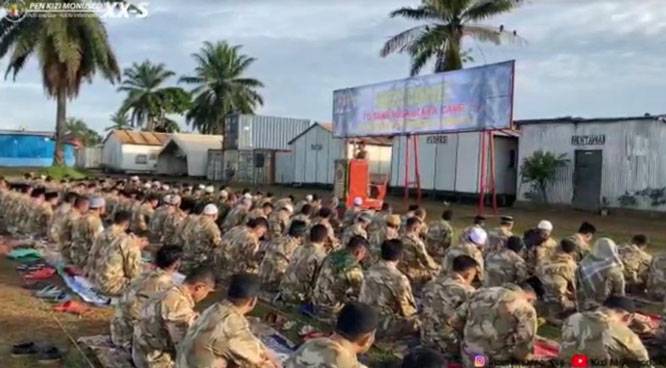 Begini Suasana Lebaran Pasukan Garuda XX-S Monusco di Kongo