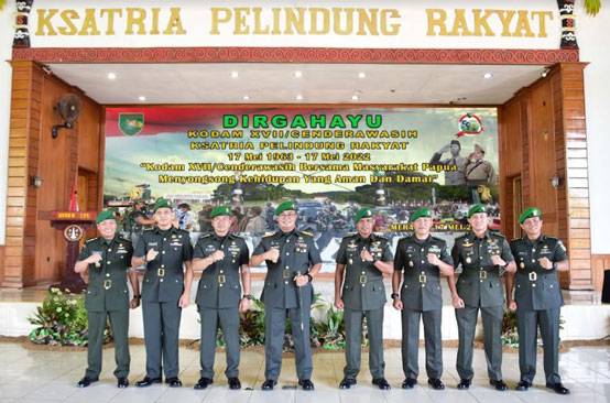 Danrem 174 Merauke Pimpin Kegiatan Syukuran Bersama Dalam Rangka HUT Ke-59 Kodam XVII/Cenderawasih