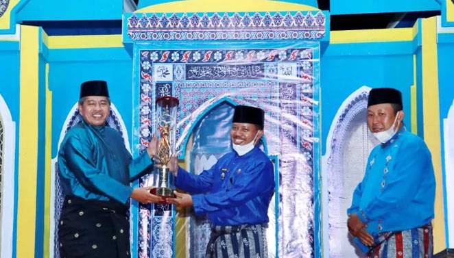 Bupati Alfedri Buka MTQ ke XII Tingkat Kecamatan Bungaraya di Kampung Tuah Indrapura