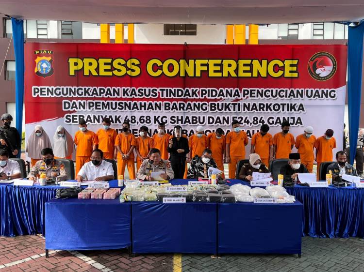 Wagubri Edy Natar Apresiasi Polda Riau Ungkap Kasus Narkotika dan Pencucian Uang