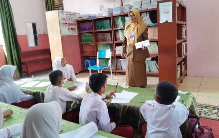 Gunakan Ruang Pustaka, UPT SDN 035 Tarai Bangun Laksanakan PSAJ