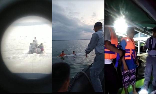 Bakamla RI Evakuasi Korban Kecelakaan Perahu Alami Kebocoran di Perairan Teluk Kendari
