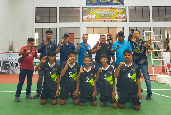 Bengkalis Juara Umum Kejurda Sepak Takraw Pelajar 2023