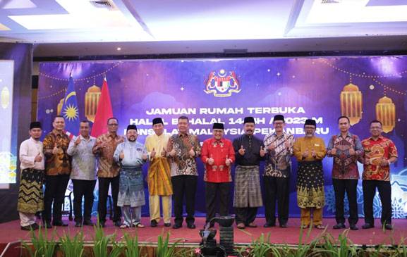 Pemkab Bengkalis Hadiri Jamuan Halal Bihalal dengan Konsulat Malaysia di Pekanbaru