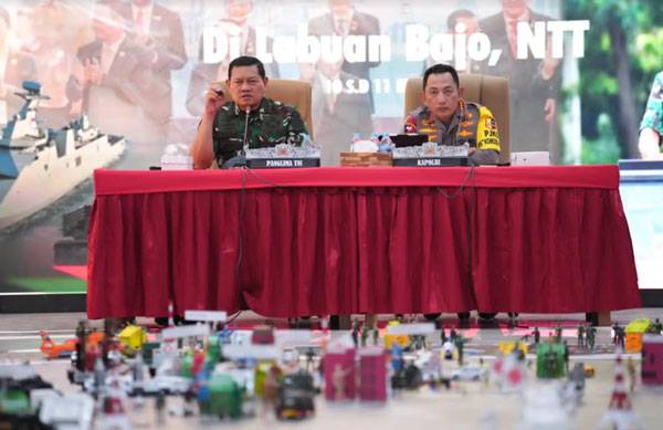 TNI-POLRI Gelar Tactical Floor Game Pengamanan KTT ASEAN Summit Ke-42