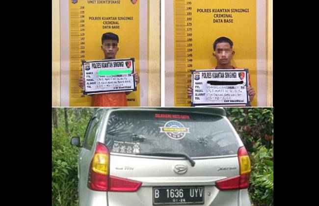 Dua Pelaku Pencurian Sarang Burung Walet Diamankan Satreskrim Polres Kuansing