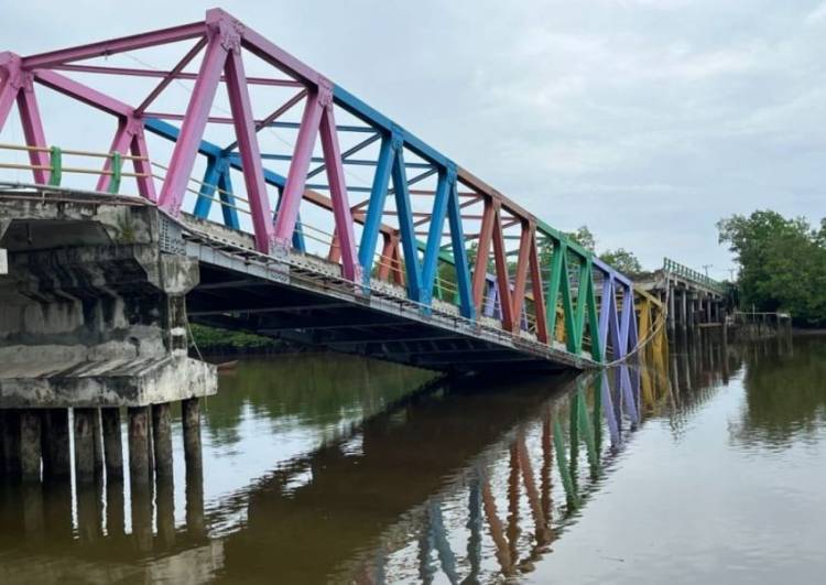 Sudah Tak Layak, Jembatan Panglima Sampul yang Roboh Dibangun Baru Tahun Depan