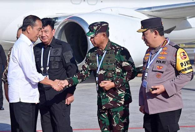 Pimpin KTT World Water Forum, Panglima TNI Sambut Kedatangan Presiden Jokowi Di Bali