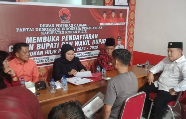 Pilkada Rohil, DPC PDIP Terima Pengembalian Formulir H. Fuad Ahmad