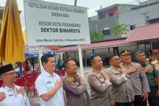 Polsek Tampan Ganti Nama