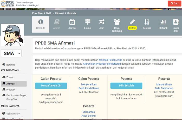 Daya Tampung SMA/SMK Negeri di Riau 76,53 Persen