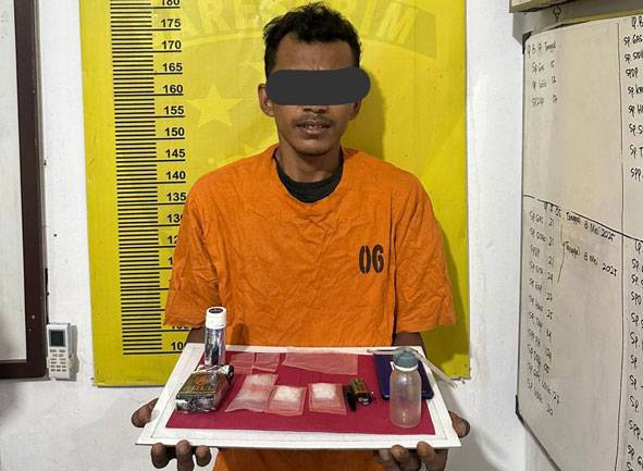 Gunakan Madrasah Tempat Transaksi, Dua Pengedar Sabu Diringkus Polsek Batang Gansal