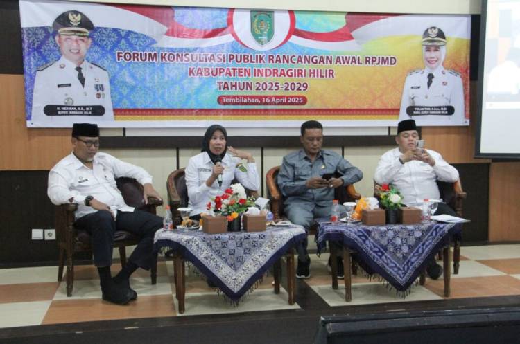 Wabup Inhil Yuliantini Hadiri Forum Konsultasi Publik RPJMD 2025-2029