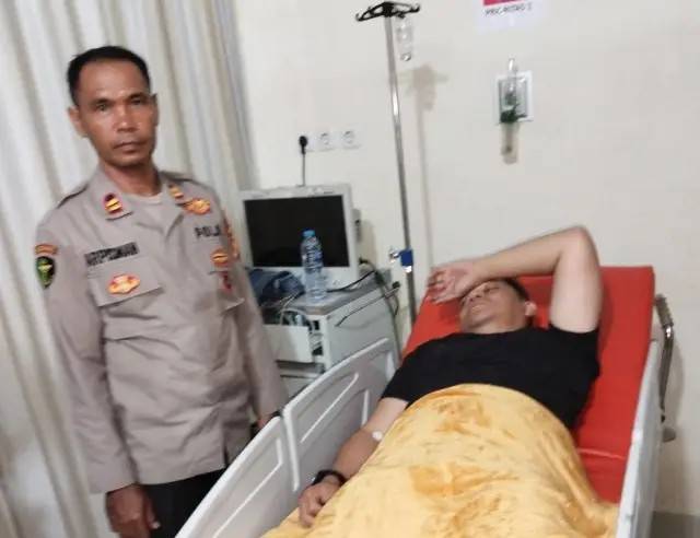 Wakapolres Kuansing Ditabrak Saat Bubarkan Aksi Balap Liar