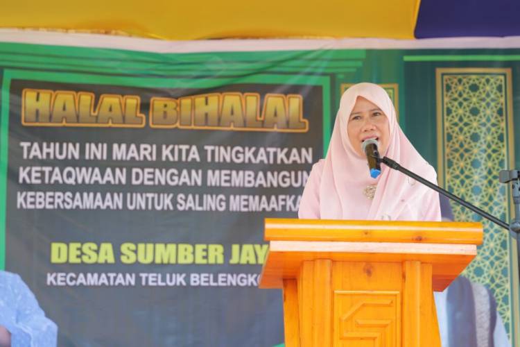Hadiri Halal Bihalal, Wabup Yuliantini Berharap Dukungan Bersama Membangun inhil