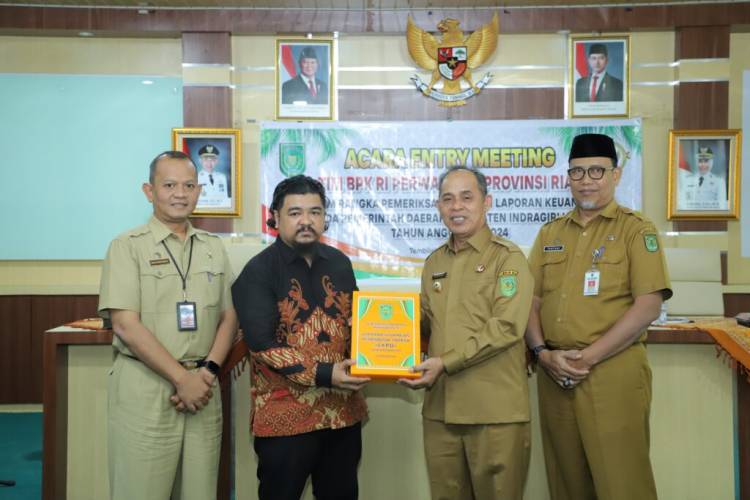 Bupati Inhil Hadiri Entry Meeting Bersama Tim BPK RI Perwakilan Riau