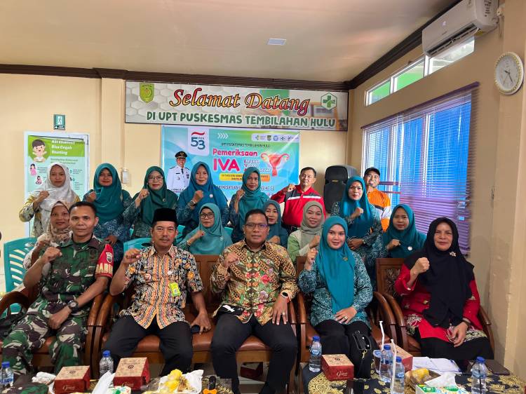 Sekdes Sungai Intan Ikuti Seremoni Pembukaan Deteksi Kanker Serviks Serentak Seluruh Puskesmas di Inhil