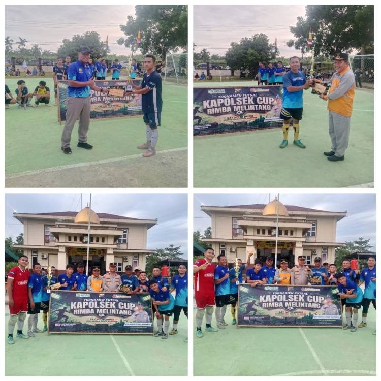 Raih Juara II, Koramil 05/RM Turut Meriahkan Futsal Cup 2026 Polsek Rimba Melintang