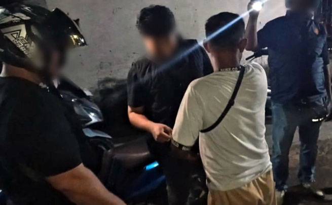 Ditresnarkoba Polda Riau Razia Kampung Rawan Narkoba di Pekanbaru