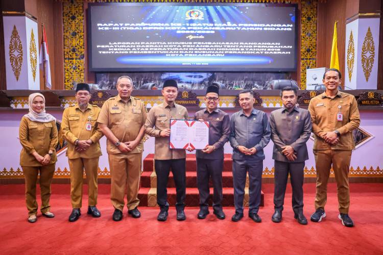 Pemko Pekanbaru  dan DPRD Setujui Ranperda PSPD Menjadi Perda