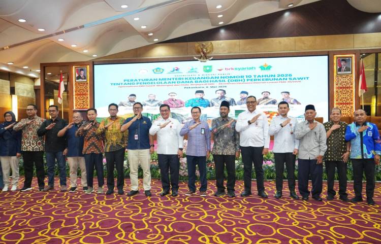 Sekda Inhil Hadiri Sosialisasi dan Diskusi Publik PMK 10/2026, Dorong Optimalisasi DBH Sawit untuk Akselerasi Ekonomi Daerah