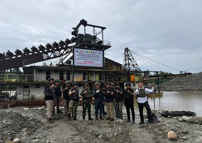 TNI Dukung Penertiban PETI di Wilayah Papua Tengah