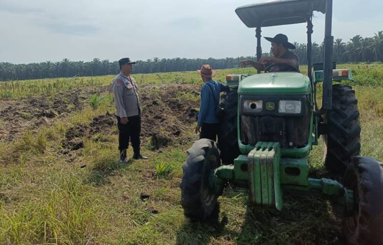 Polsek Kandis Genjot Ketahanan Pangan, 15 Hektar Lahan Jagung Siap Digarap