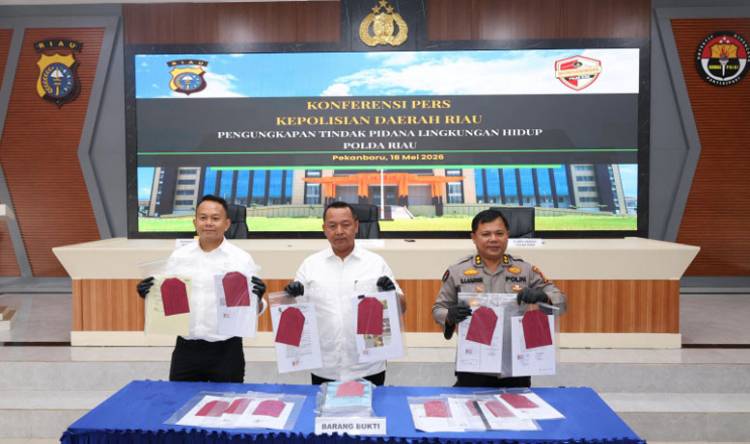 Polisi Bongkar Dugaan Kejahatan Lingkungan yang Dilakukan Korporasi Sawit di Riau
