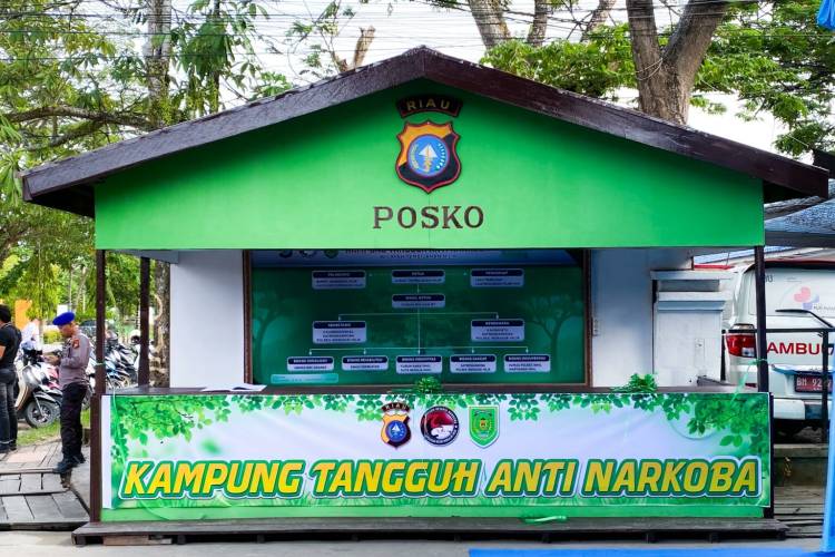 Seluruh Elemen Bersatu Selamatkan Generasi, Kampung Tangguh Anti Narkoba Pangeran Hidayat Tembilahan Diresmikan