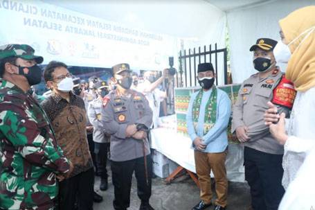 Panglima TNI Sidak, Optimalkan Petugas PPKM Mikro Disetiap Wilayah