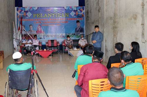 Wakil Bupati Huzni Merza Hadiri Pelantikan Ketua NPC Kabupaten Siak