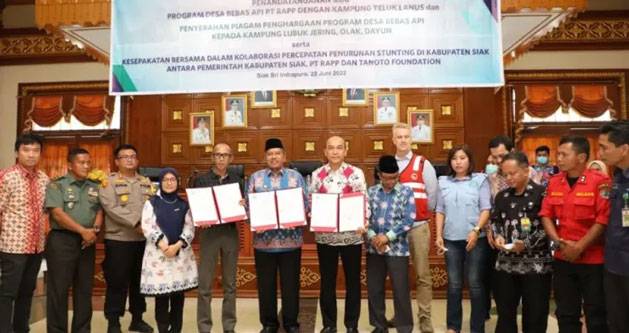 Pemkab Siak MoU Percepatan Penurunan Angka Stunting dengan PT RAPP