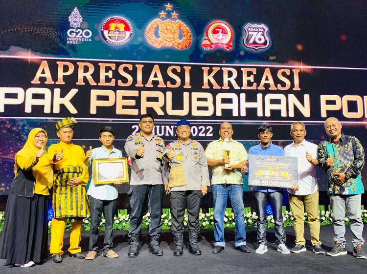 Di Gelaran Kreasi Setapak Perubahan Polri, Riau Sabet Juara I Kategori Lomba Film Pendek