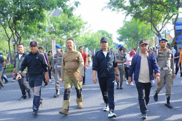 Setelah Dua Tahun Ditiadakan, Pj Walikota Pekanbaru Tinjau Hari Perdana CFD di Gelar