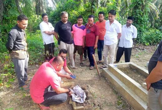 Heboh Aksi Pencurian Tali Kafan di Makam Bayi, Ini penjelasan Kapolres Rohul
