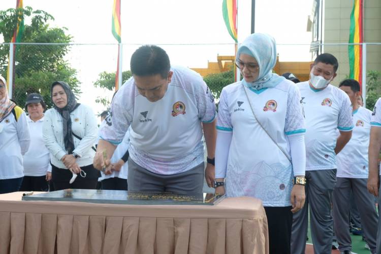 Wakaf dan Hibah Keluarga Mantan Kapolda, Irjen Iqbal Resmikan Revitalisasi Arena Bhara Daksa Polda Riau