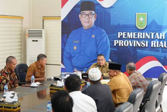 Wagubri Sambut Baik Audiensi Yayasan Al-Anshor Putera Riau Sehati