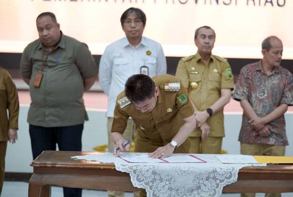 Bupati Rohil Ikuti Rakor Participating Interest 10 persen di Wilayah Kerja Rokan