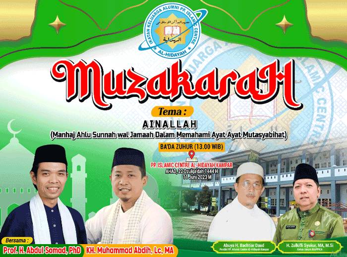 Besok Siang, Alumni PP Islamic Centre dan PC Perti Kampar Gelar Muzakarah Ammah