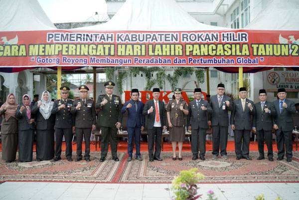 Jadi Irup Upacara Peringatan Hari Lahir Pancasila, Bupati Rohil Sampaikan Amanat Presiden RI
