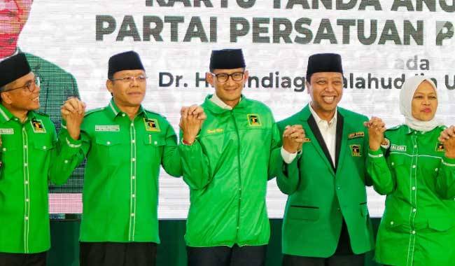 Sandiaga Uno Resmi Jadi Kader PPP