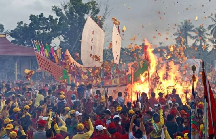 Puncak Event Bakar Tongkang Besok 50 Ribu Wisatawan Diperkirakan Hadir