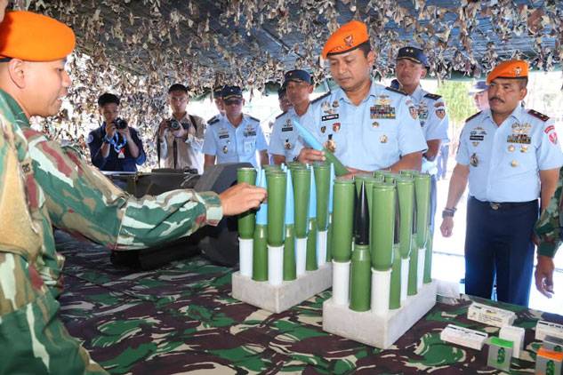 Kasau Kunjungan Kerja di Lanud Sultan Hasanuddin
