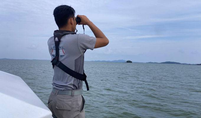 Bakamla RI Cari Dua Korban Kapal Terbalik di Perairan Batam