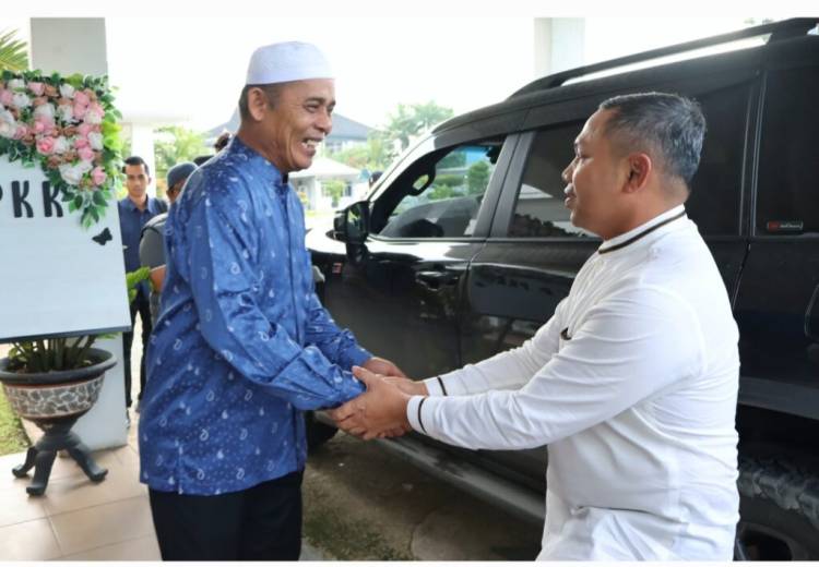 Bupati Inhil H. Herman Sambut Safari Ramadhan Gubernur Riau ke Inhil