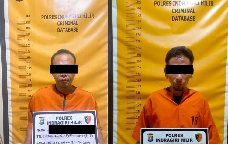 Dua Pengedar Sabu di Sungai Beringin Diamankan Polres Inhil