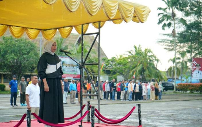 Wabup Inhil Pimpin Apel Peringatan Hari Lingkungan Hidup Sedunia 2025