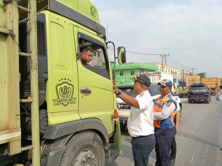 Penertiban Truk ODOL di Pekanbaru Terus Berlanjut