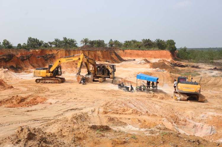 Dua Aktivitas Tambang Ilegal di Kampar DIhentikan