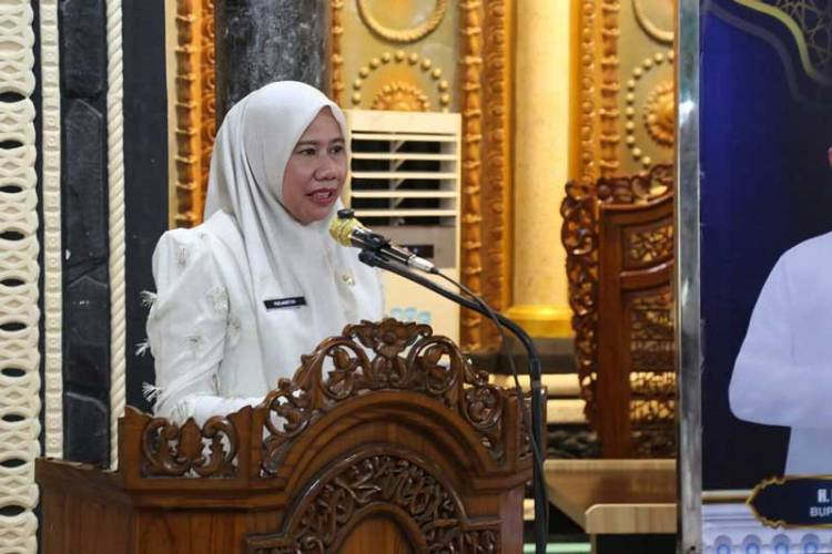 Wabup Yuliantini Sambut Kepulangan Jamaah Haji Kloter 7 Asal Inhil